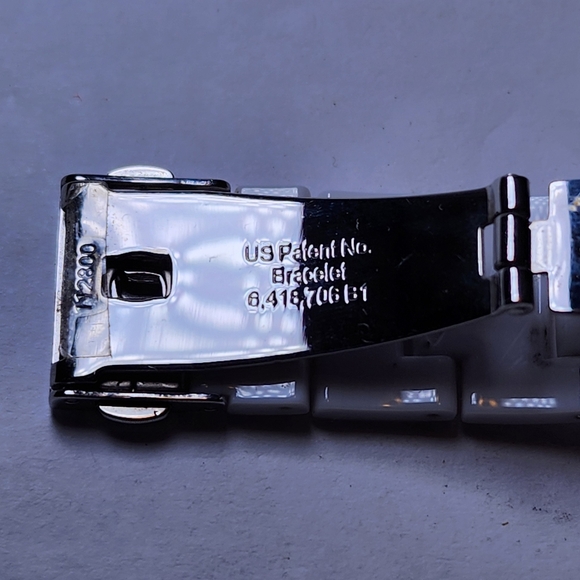 Fossil Stella ES-2444 Crystal Bezel White Ceramic Watch - Picture 6 of 8